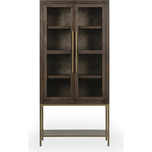 Freemont Cabinet by Classic Home in kona brown. Made from solid mango wood in a traditional style.