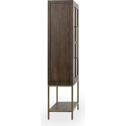 Freemont Cabinet by Classic Home in kona brown. Made from solid mango wood in a traditional style.