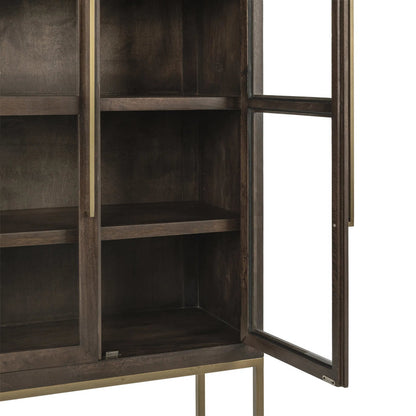 Freemont Cabinet by Classic Home in kona brown. Made from solid mango wood in a traditional style.