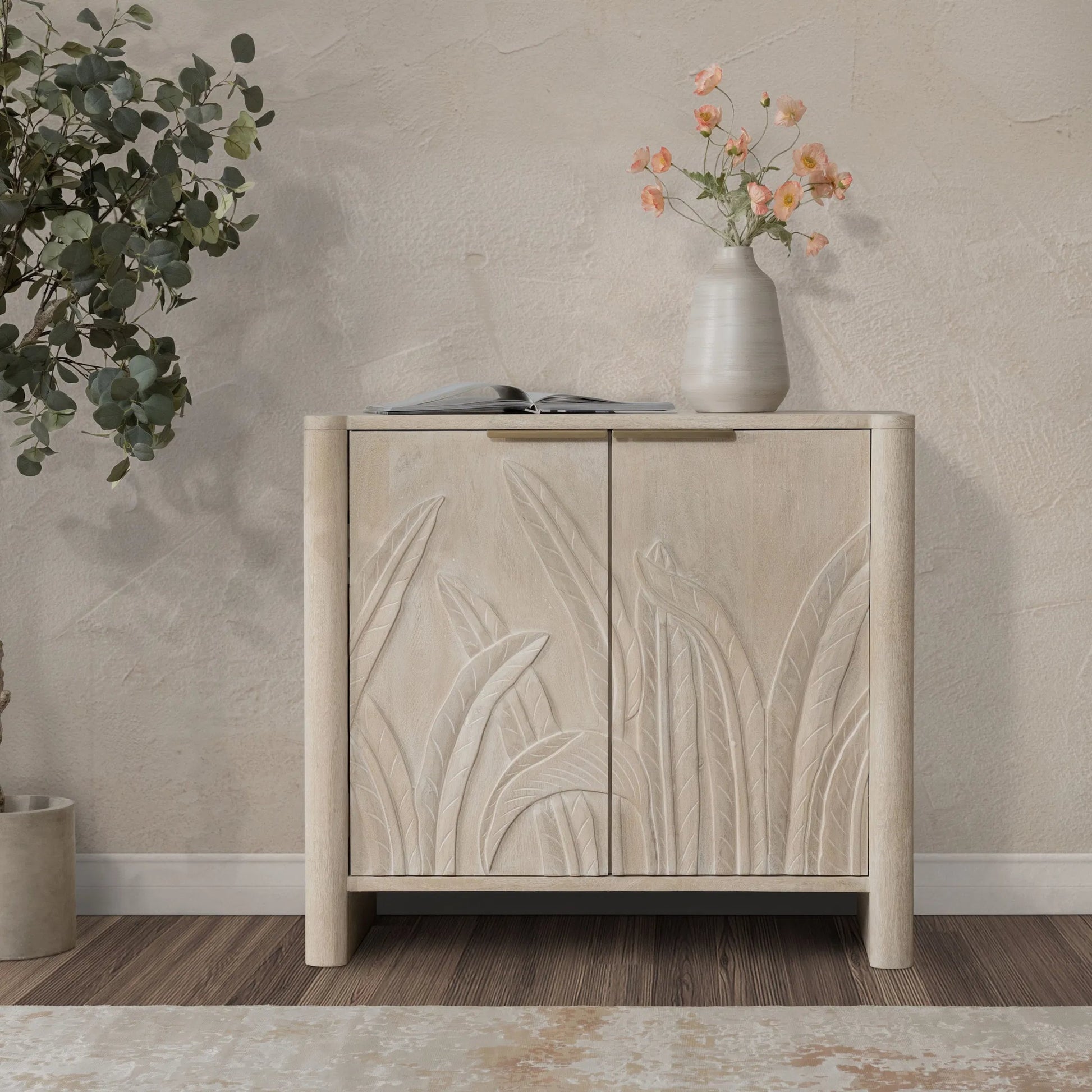 Ledro Cabinet by Classic Home. Made from mango wood in a transitional style.
