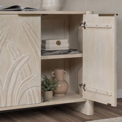 Ledro Cabinet by Classic Home. Made from mango wood in a transitional style.