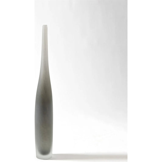 Spire Bottle by Global Views. Made from calcified sodium glass in a modern style.
