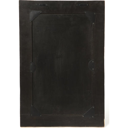 Yasmin Bone Inlay Wall Mirror by Butler Specialty Company in off white and black bone inlay. Made from mdf, bone inlay, resin, mirror glass in a eclectic & global style.