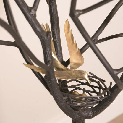 Tree Sculpture by Global Views in statuary bronze, brass. Made from iron in a eclectic & global style.