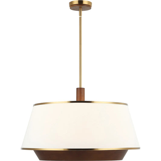 Desert Flyer Pendant by Varaluz in satin brass, medium walnut. Made from unique in a modern style.