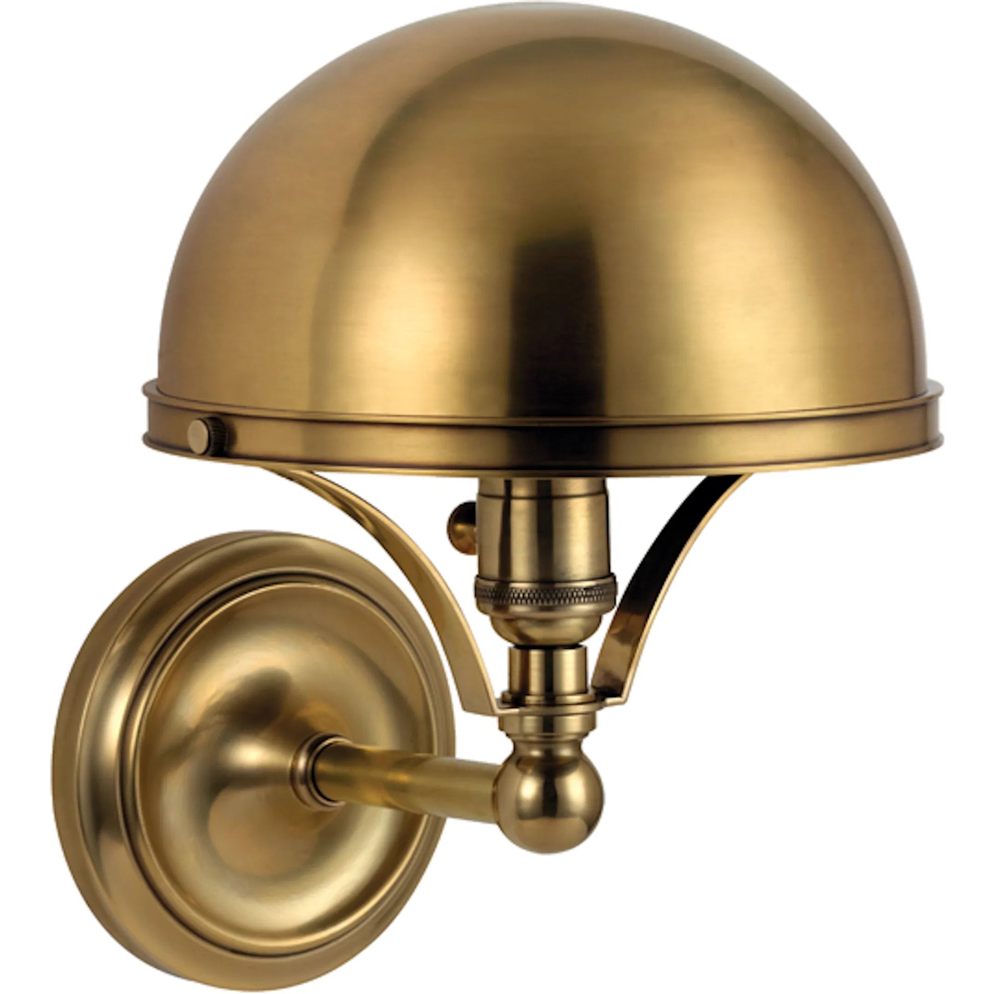 Covington Wall Sconce by Hudson Valley. Made from brass in a transitional style.