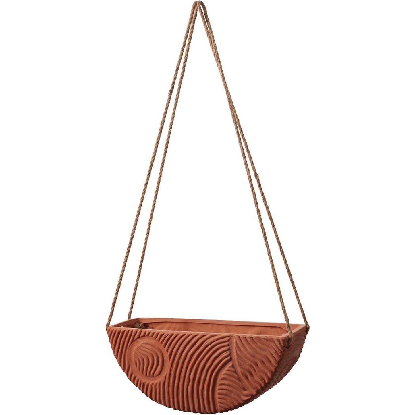002 SI-2086286 | Primary Silo | Topography Hanging Planter by Accent Decor. Made from ceramic in a modern style.