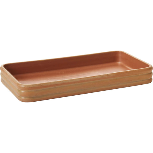 Anillo Tray by Accent Decor in terracotta. Made from ceramic in a modern style.