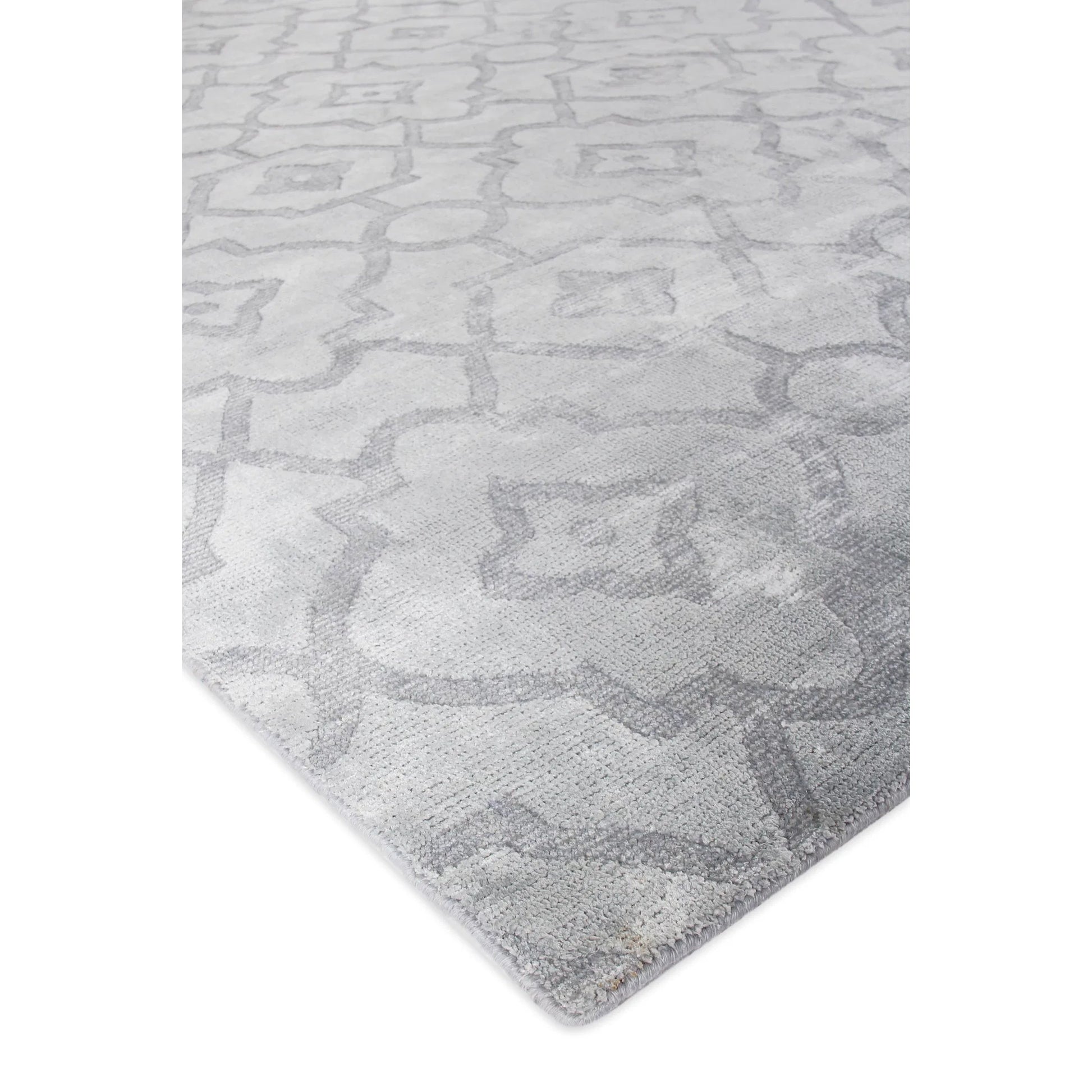 Samara 5216 Rug by Exquisite Rugs in aqua. Made from bamboo silk in a unique style.