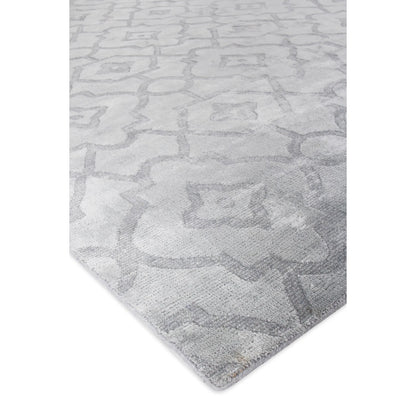 Samara 5216 Rug by Exquisite Rugs in aqua. Made from bamboo silk in a unique style.