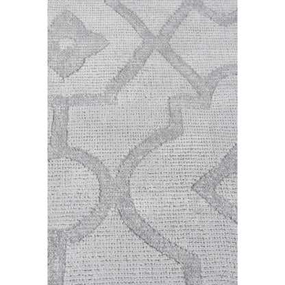 Samara 5216 Rug by Exquisite Rugs in aqua. Made from bamboo silk in a unique style.