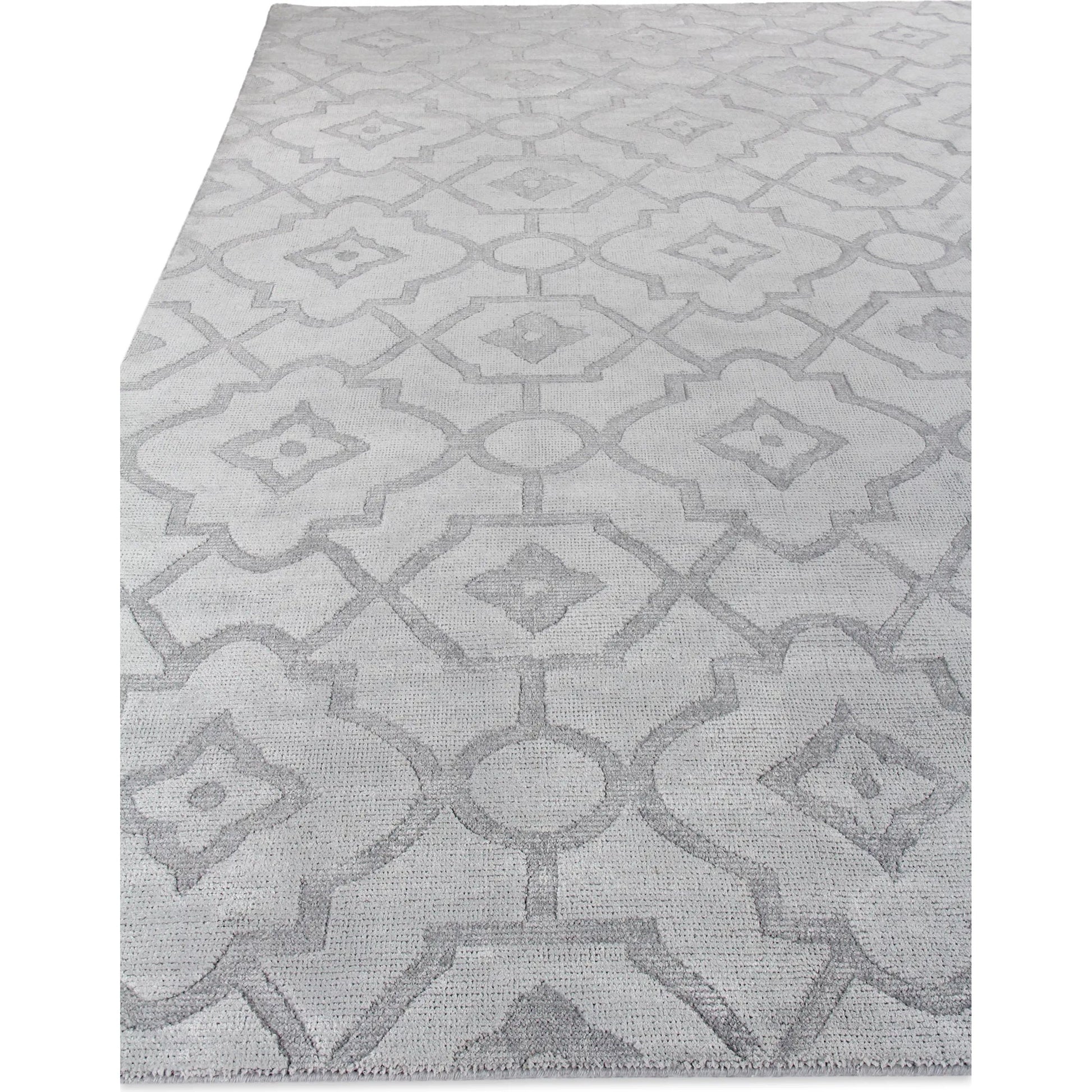 Samara 5216 Rug by Exquisite Rugs in aqua. Made from bamboo silk in a unique style.