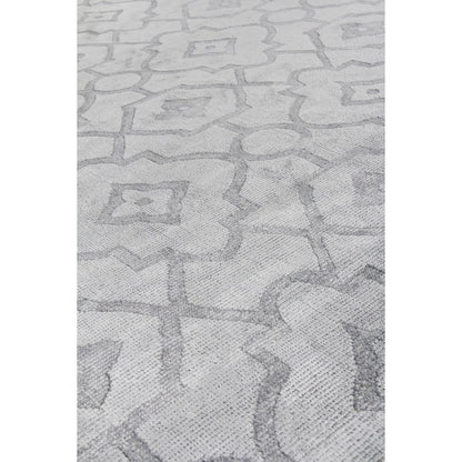 Samara 5216 Rug by Exquisite Rugs in aqua. Made from bamboo silk in a unique style.