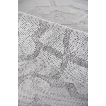 Samara 5216 Rug by Exquisite Rugs in aqua. Made from bamboo silk in a unique style.
