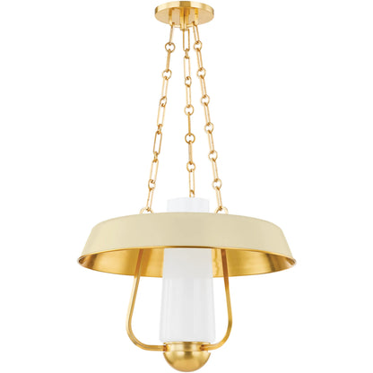 Provincetown Lantern by Hudson Valley. Made from steel, brass in a transitional style.