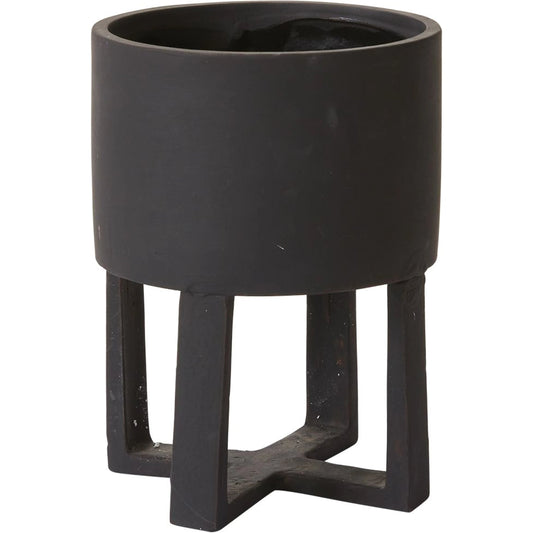 Santurce Footed Pot by Accent Decor. Made from ceramic in a modern style.