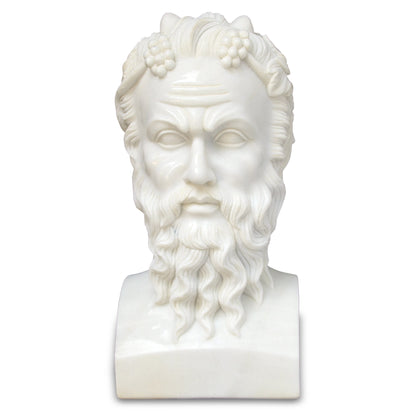 Hector Marble Bust Sculpture by Currey and Company in white. Made from marble in a traditional style.