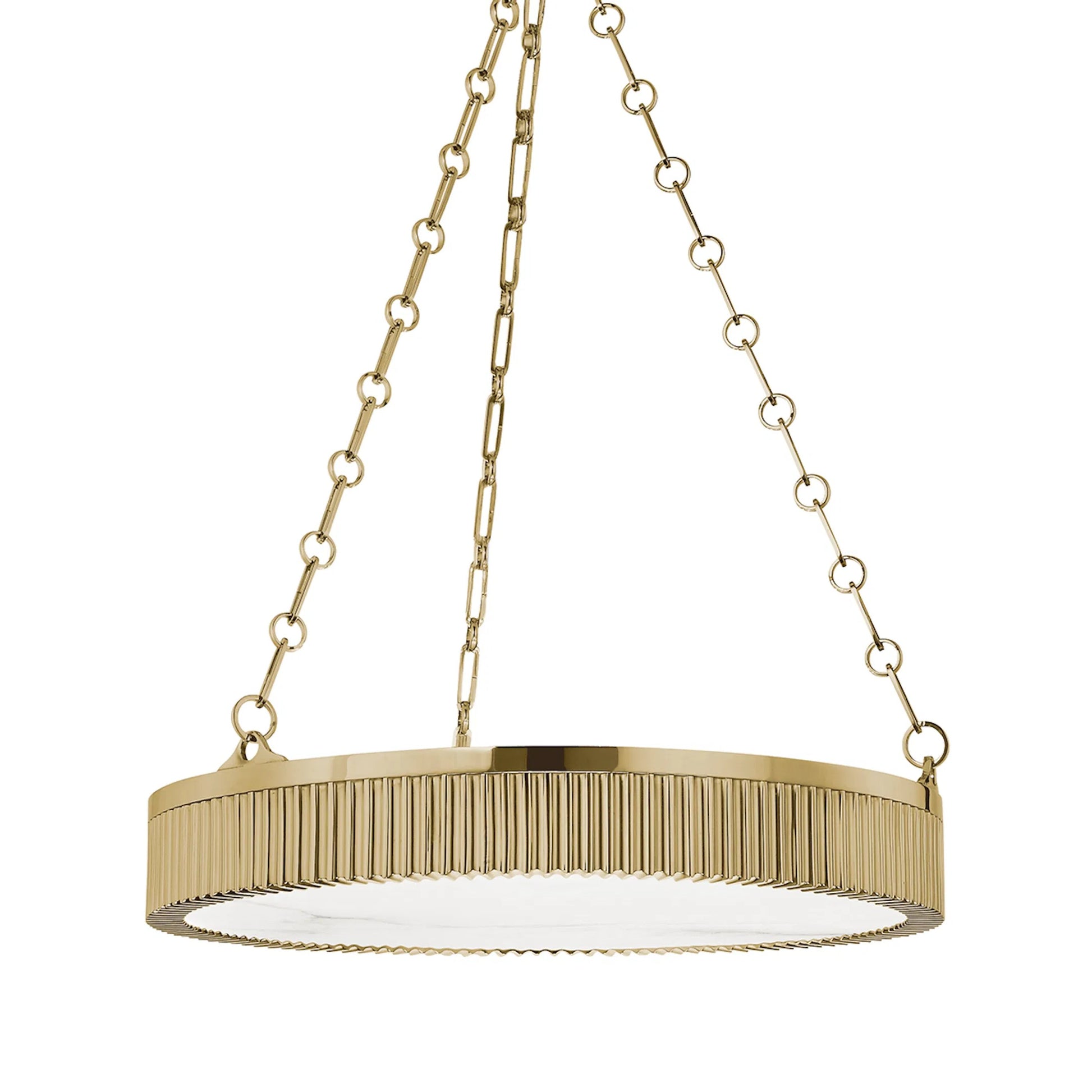 Lynden 5 Light Chandelier by Hudson Valley. Made from brass in a modern style.