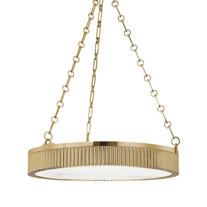 Lynden 5 Light Chandelier by Hudson Valley. Made from brass in a modern style.