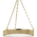 Lynden 5 Light Chandelier by Hudson Valley. Made from brass in a modern style.