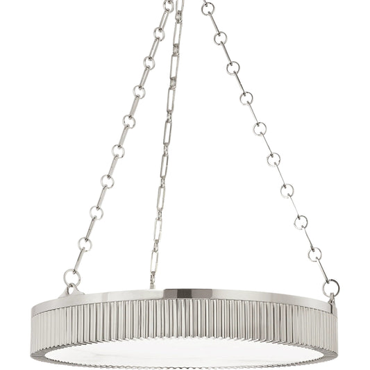 Lynden 5 Light Chandelier by Hudson Valley. Made from brass in a modern style.