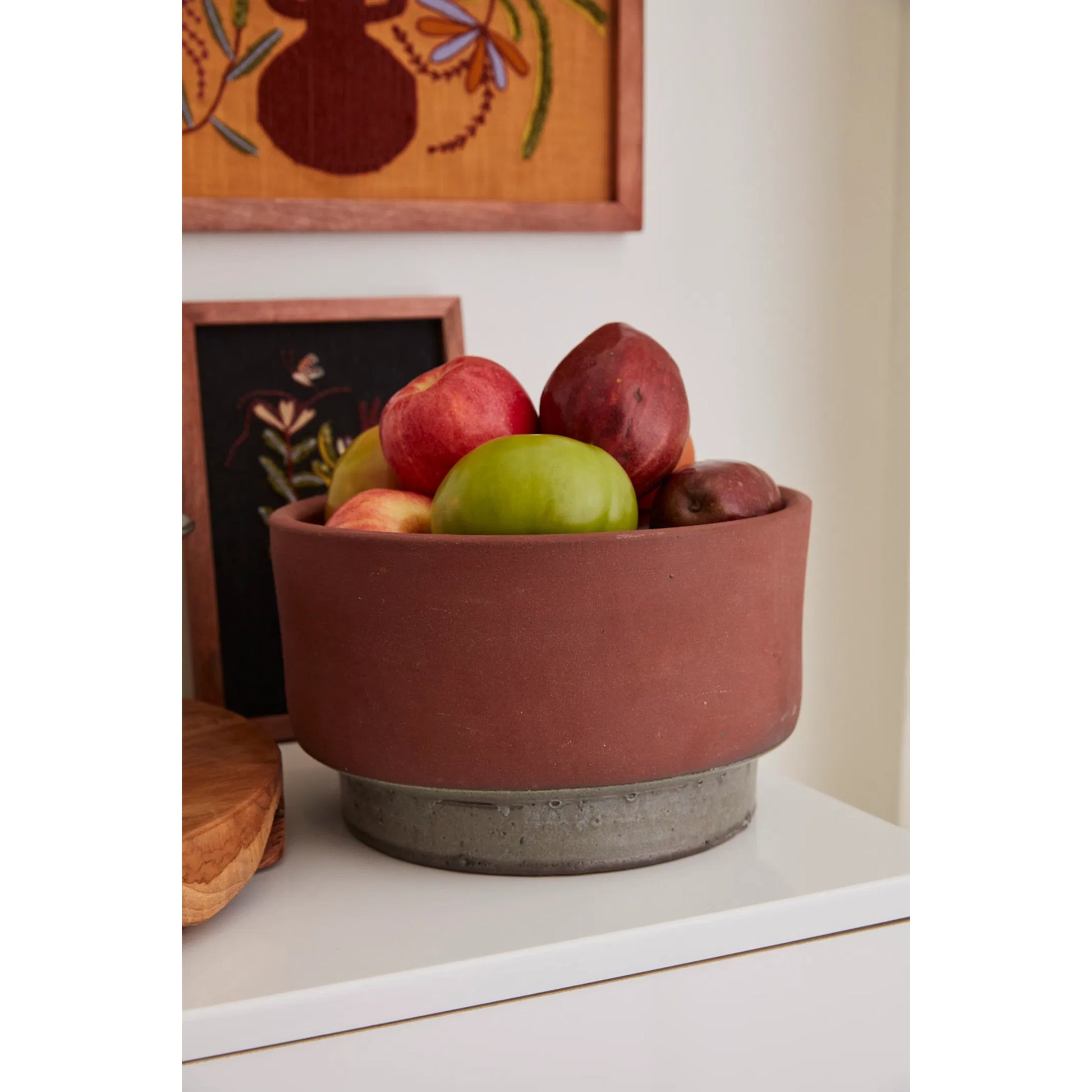 Reyna Bowl by Accent Decor in brown. Made from ceramic in a unique style.