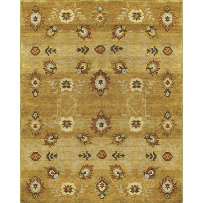 Amzad Wool Rug - 6114F by Feizy in gold. Made from wool in a unique style.