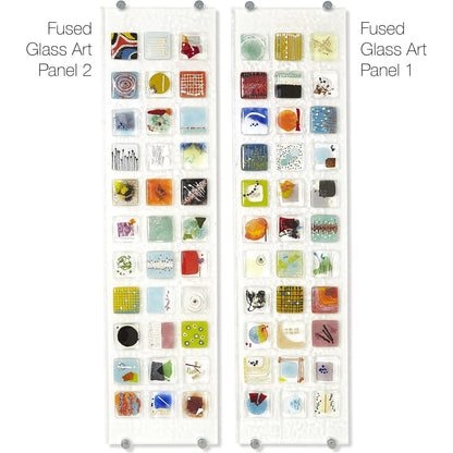 Art Glass Wall Panel II by Global Views in multi. Made from art glass in a modern style.