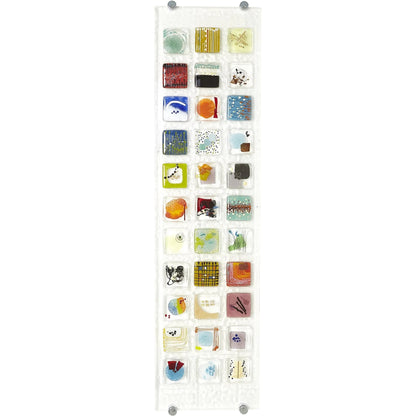 Art Glass Wall Panel I by Global Views in multi. Made from art glass in a modern style.