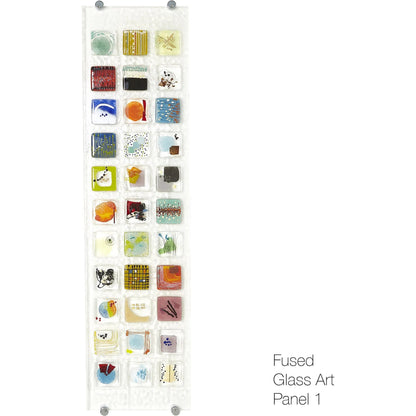 Art Glass Wall Panel I by Global Views in multi. Made from art glass in a modern style.