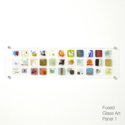Art Glass Wall Panel I by Global Views in multi. Made from art glass in a modern style.