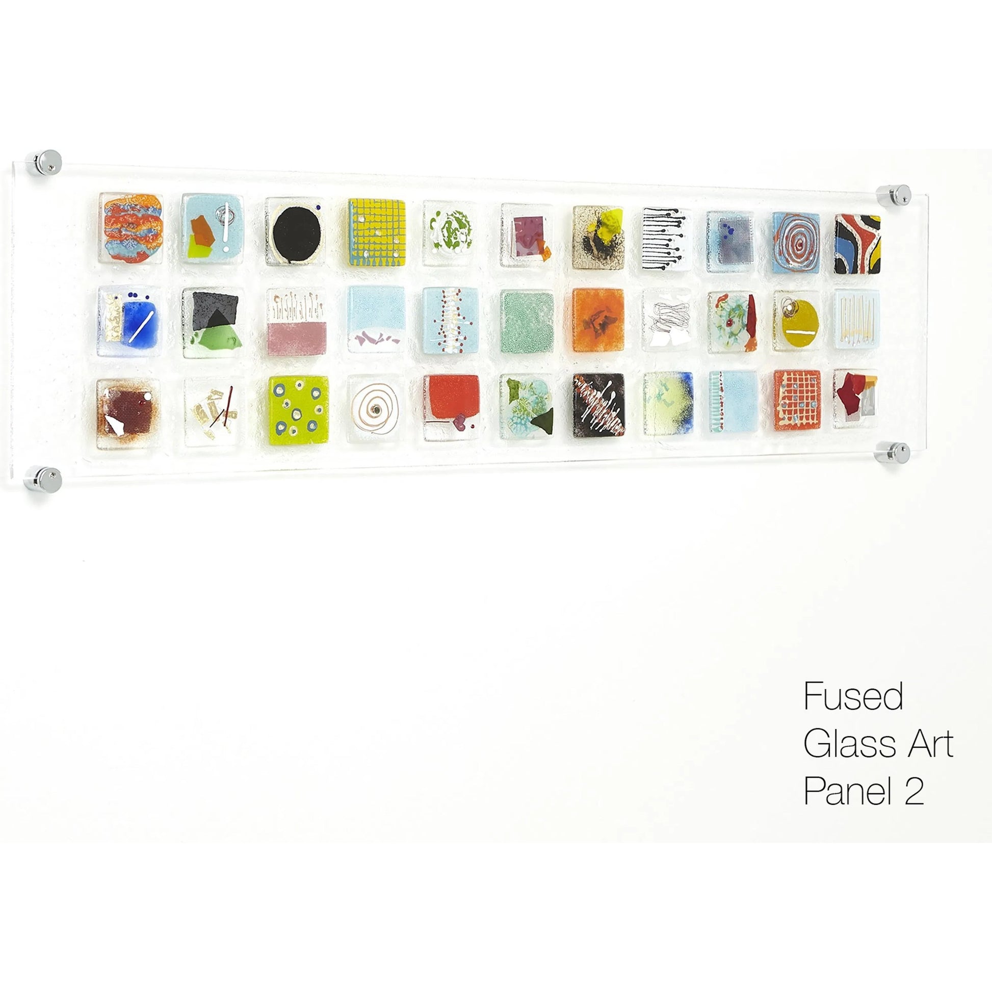 Art Glass Wall Panel II by Global Views in multi. Made from art glass in a modern style.