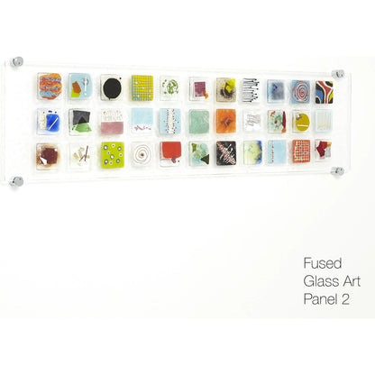 Art Glass Wall Panel II by Global Views in multi. Made from art glass in a modern style.