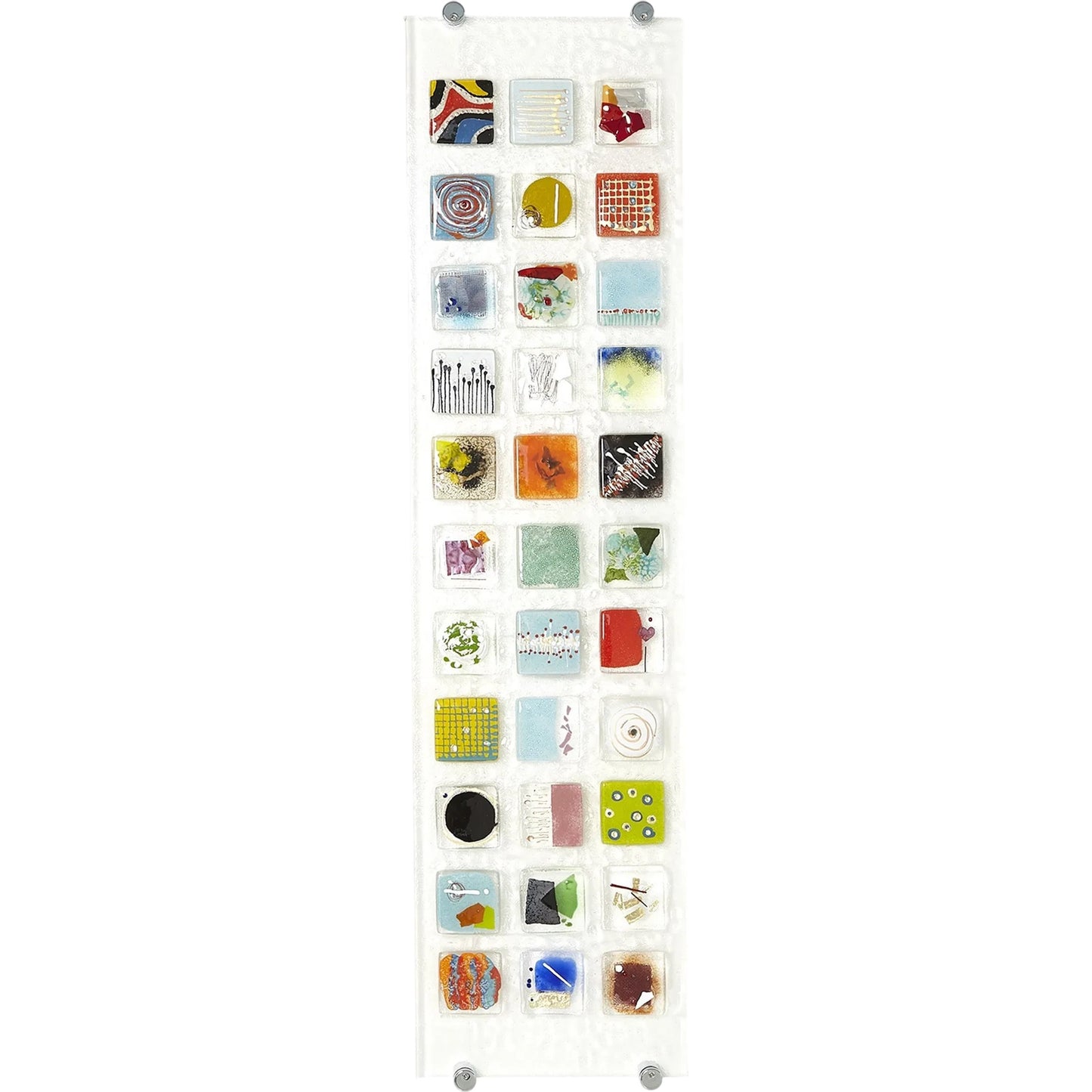 001 SR-891305 | Primary Silo | Art Glass Wall Panel II by Global Views in multi. Made from art glass in a modern style.