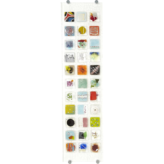 Art Glass Wall Panel II by Global Views in multi. Made from art glass in a modern style.