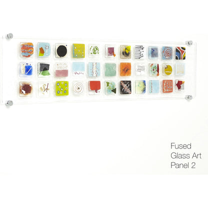 Art Glass Wall Panel II by Global Views in multi. Made from art glass in a modern style.