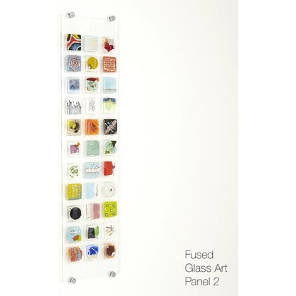 Art Glass Wall Panel II by Global Views in multi. Made from art glass in a modern style.