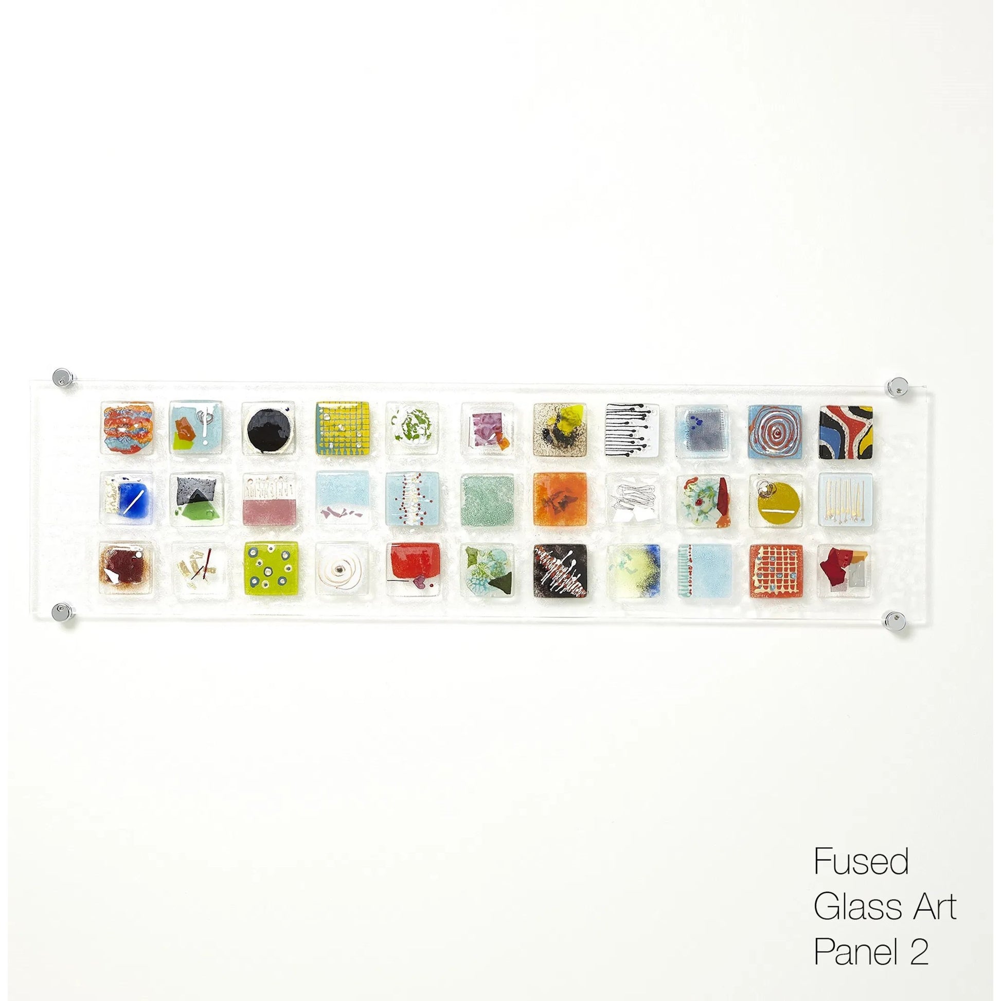 Art Glass Wall Panel II by Global Views in multi. Made from art glass in a modern style.