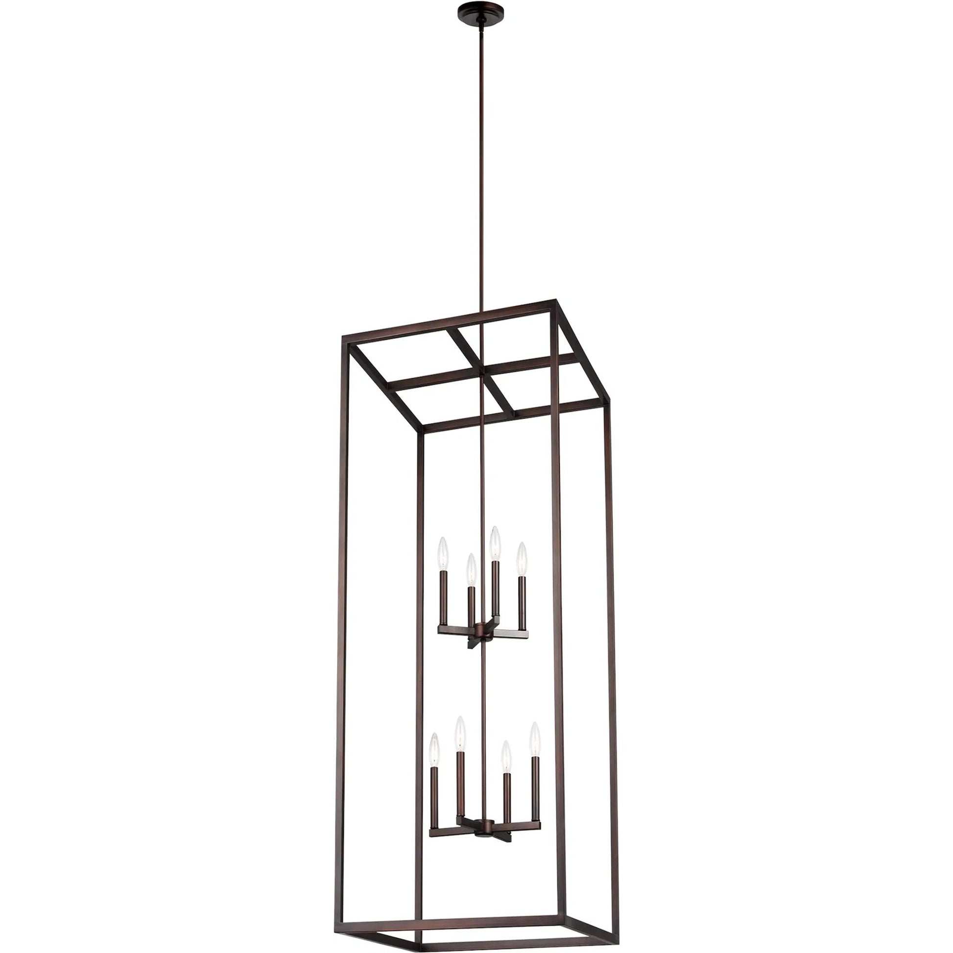 Moffet Street Extra Large Eight Light Hall / Foyer by Visual Comfort & Co.. Made from steel in a cottage & farmhouse style.