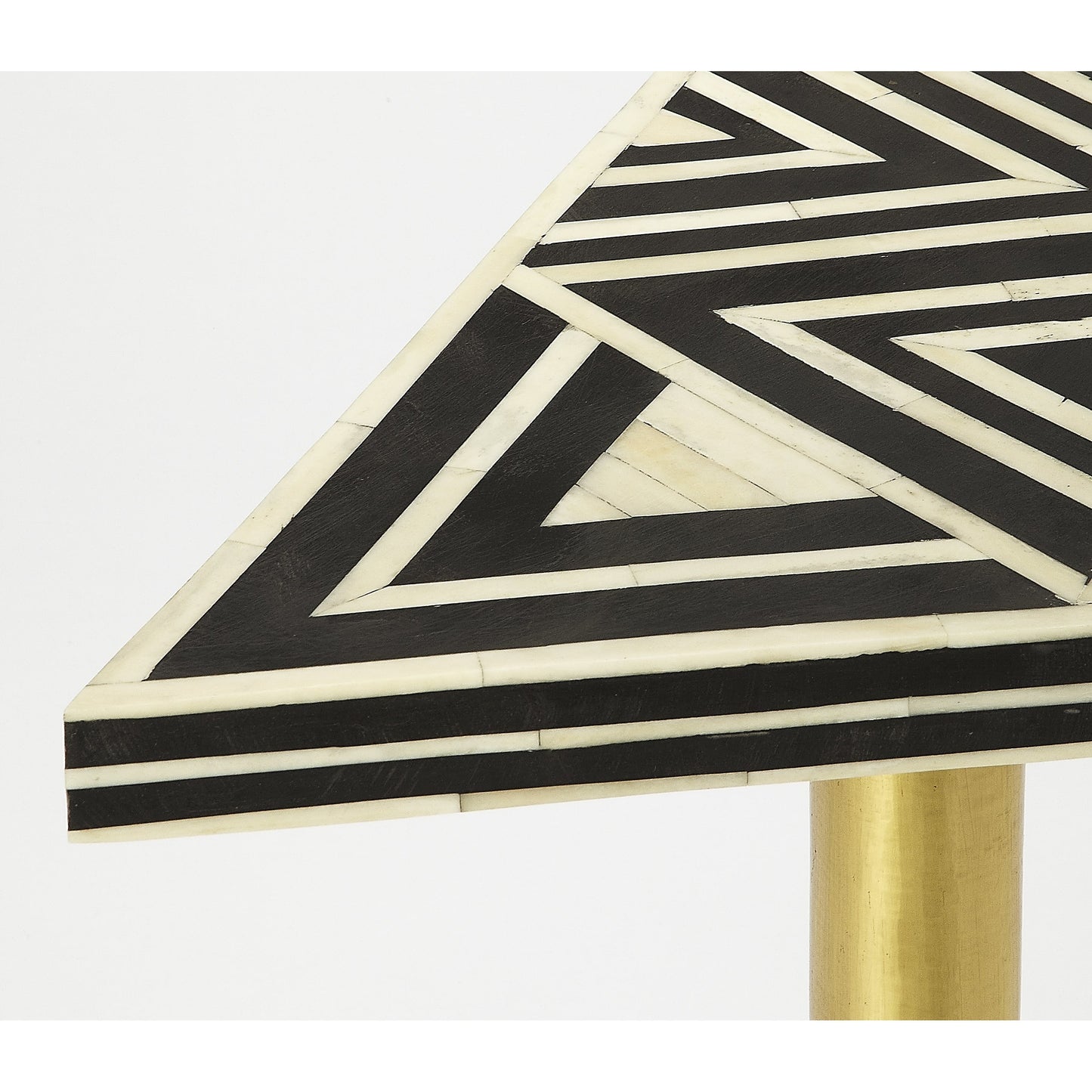 005 S-346204 | Additional Silo | Draper Bone Inlay Accent Table by Butler Specialty Company in multi-color and black bone inlay. Made from bone inlay, marble, brass metal, mdf in a eclectic & global style.