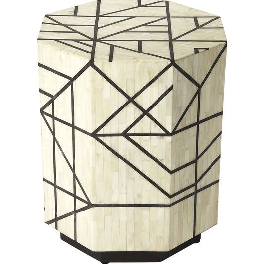Greta Bone Inlay Bunching Table by Butler Specialty Company in multi-color and black bone inlay. Made from bone inlay, mdf in a eclectic & global style.