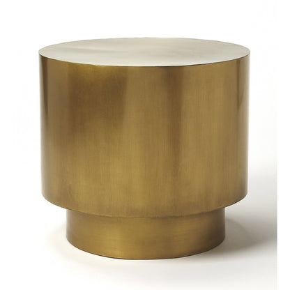 Ervin Gold Metal Bunching Table by Butler Specialty Company in gold and metalworks. Made from iron in a eclectic & global style.
