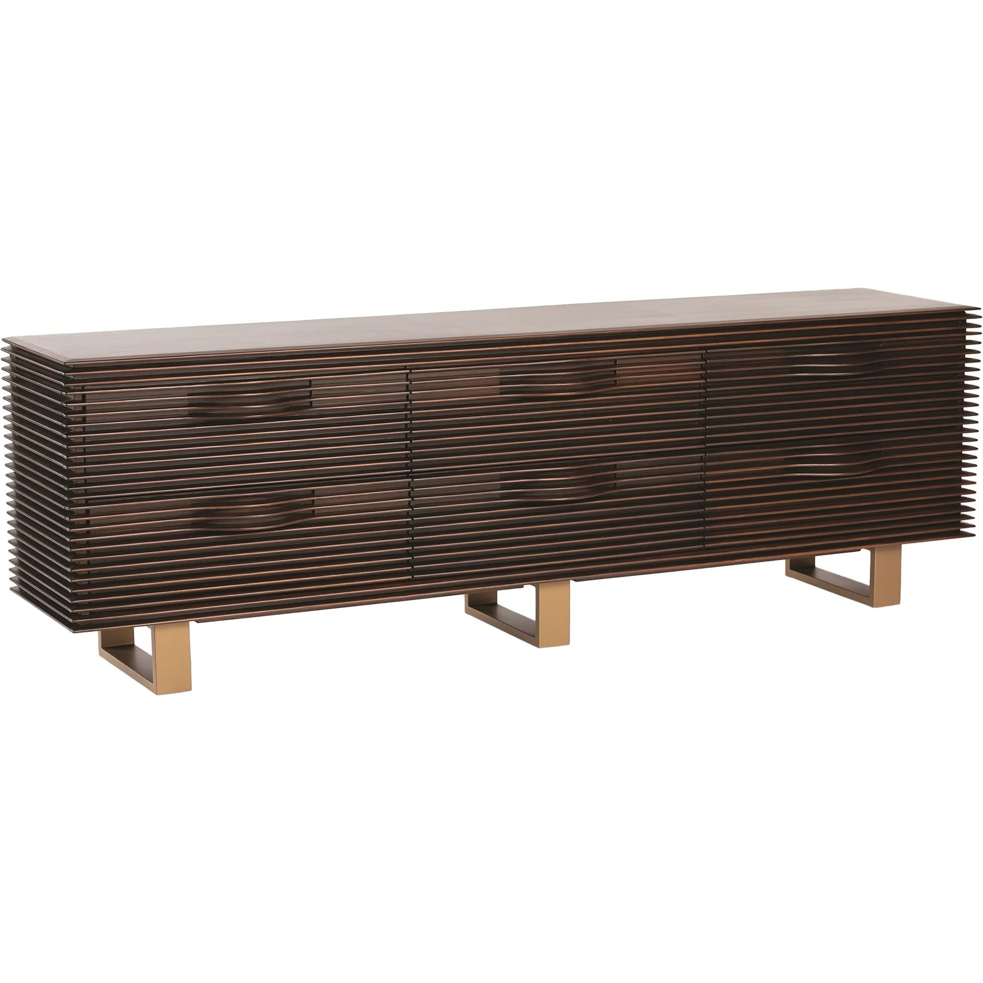 Oslo Long Chest by Global Views. Made from iron in a modern style.