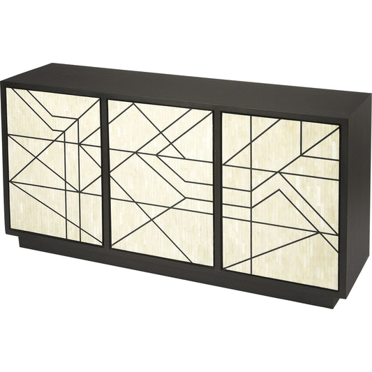 Greta Bone Inlay Sideboard by Butler Specialty Company in assorted and black bone inlay. Made from bone inlay, mdf in a eclectic & global style.