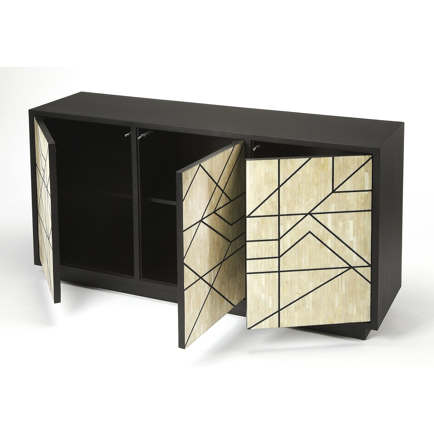003 S-346250 | Additional Silo | Greta Bone Inlay Sideboard by Butler Specialty Company in assorted and black bone inlay. Made from bone inlay, mdf in a eclectic & global style.