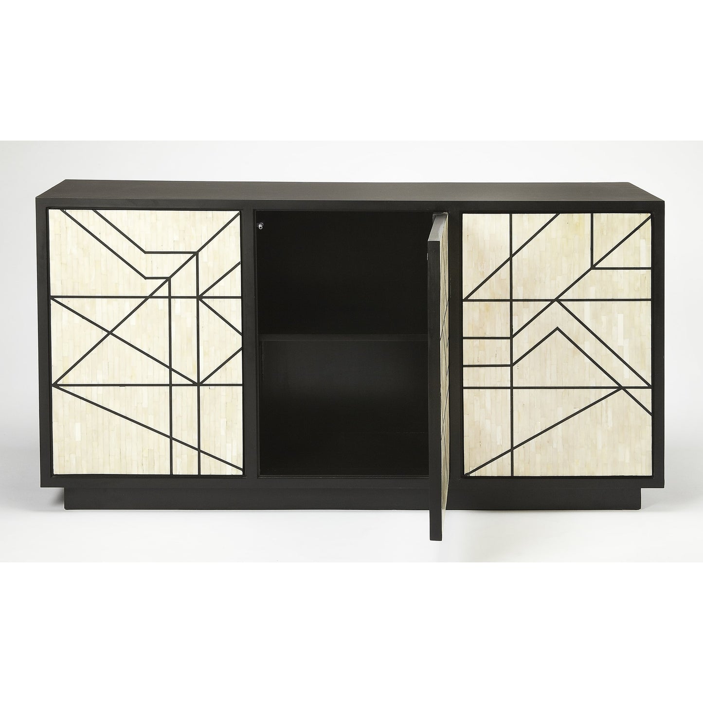 004 S-346250 | Additional Silo | Greta Bone Inlay Sideboard by Butler Specialty Company in assorted and black bone inlay. Made from bone inlay, mdf in a eclectic & global style.