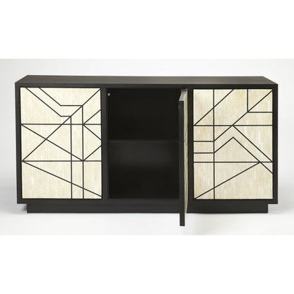 Greta Bone Inlay Sideboard by Butler Specialty Company in assorted and black bone inlay. Made from bone inlay, mdf in a eclectic & global style.