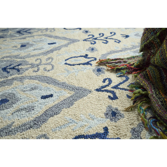 Sarasota 5250 Rug by Exquisite Rugs in ivory. Made from new zealand wool in a unique style.