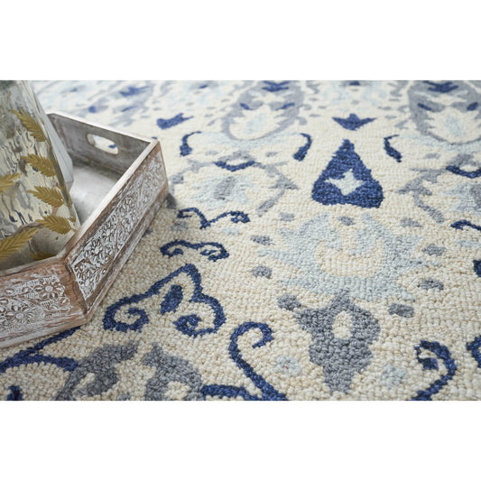 Sarasota 5254 Rug by Exquisite Rugs in ivory, gray. Made from new zealand wool in a unique style.