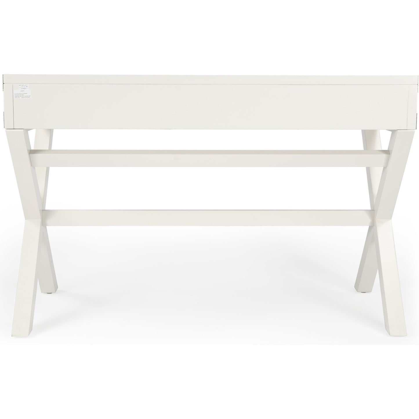 005 S-346147 | Additional Silo | Anew Campaign Desk by Butler Specialty Company in white and white. Made from rubberwood solids, mdf, hardware: silver finished steel in a modern style.